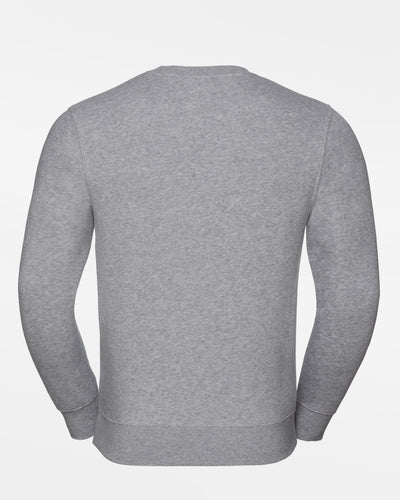 Russell Premium Heavy Sweater "Wesseling Vermins", V & Baseball, heather grau-DIAMOND PRIDE