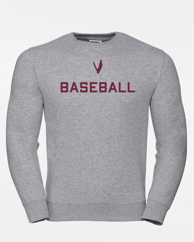 Russell Premium Heavy Sweater "Wesseling Vermins", V & Baseball, heather grau-DIAMOND PRIDE
