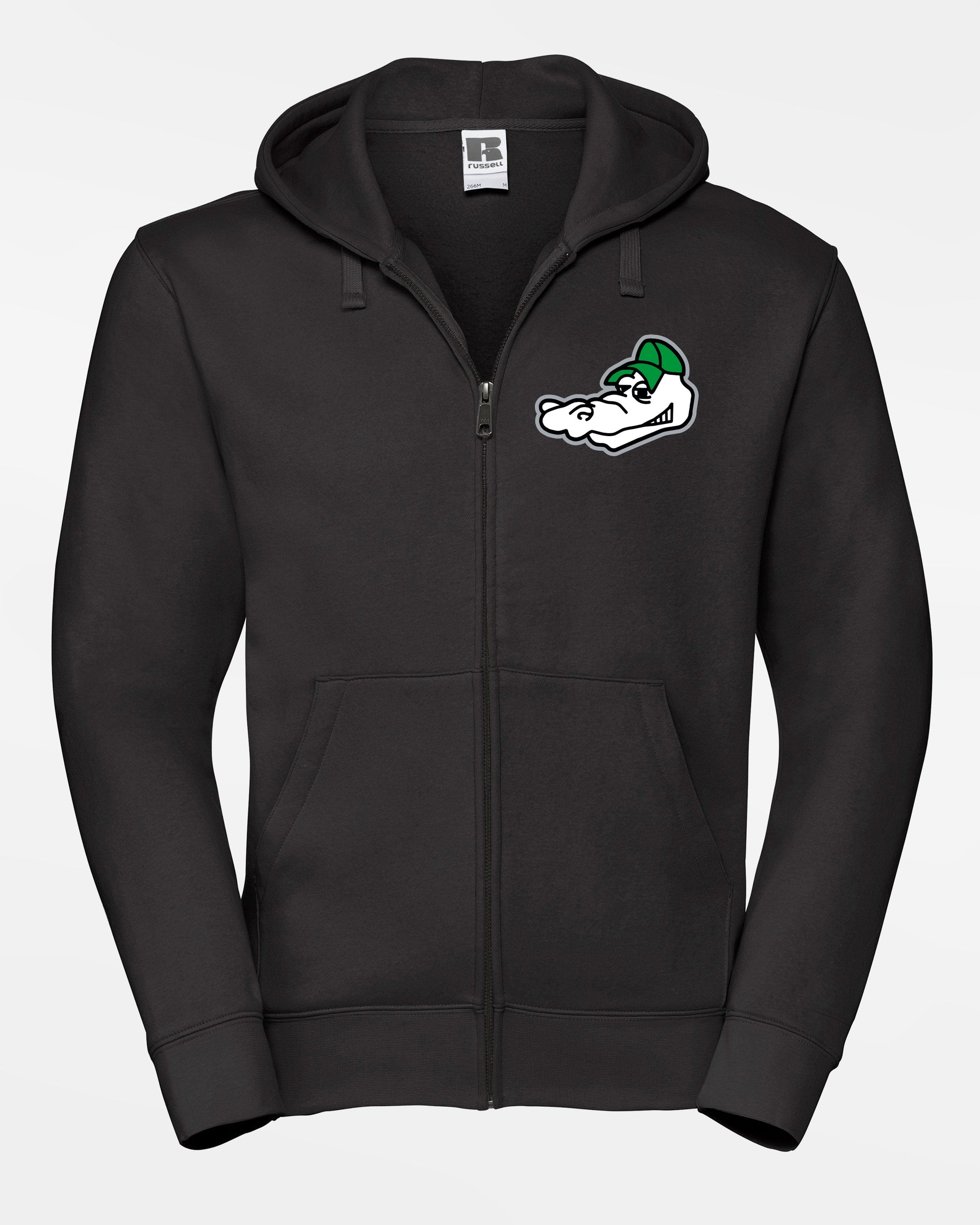 Russell Premium Heavy Zip-Hoodie "Augsburg Gators", Head, schwarz-DIAMOND PRIDE