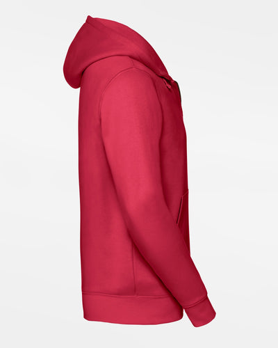 Russell Premium Heavy Zip-Hoodie "Gauting Indians", Logo, rot-DIAMOND PRIDE