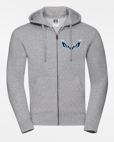 Russell Premium Heavy Zip-Hoodie "Kiel Seahawks", Eyes, heather grau-DIAMOND PRIDE