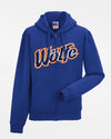 Russell Premium Heavy Zip-Hoodie "Laufer Wölfe" Script, royal blau-DIAMOND PRIDE