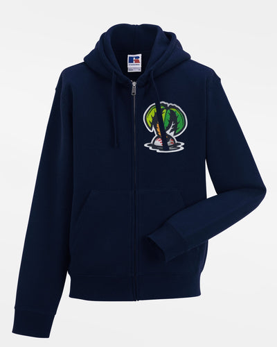 Russell Premium Heavy Zip-Hoodie "Munich Caribes", Palme, navy blau-DIAMOND PRIDE