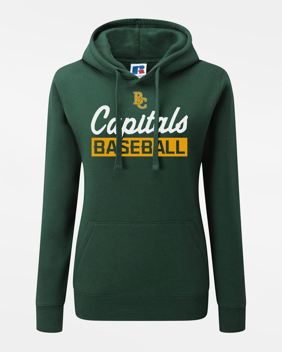 Russell Premium Ladies Heavy Hoodie "Bonn Capitals", Baseball, dunkelgrün-DIAMOND PRIDE