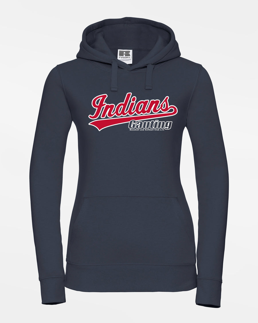 Russell Premium Ladies Heavy Hoodie "Gauting Indians", Script, navy blau-DIAMOND PRIDE