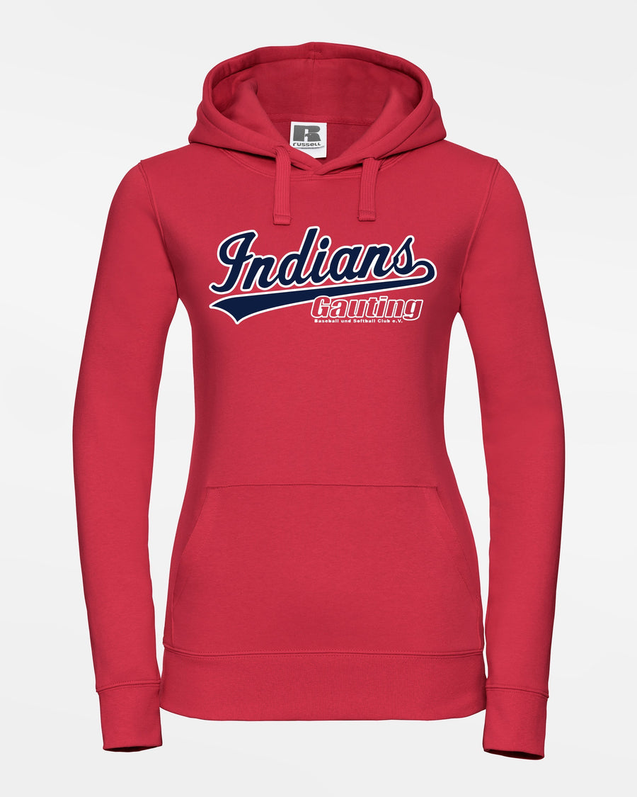 Russell Premium Ladies Heavy Hoodie "Gauting Indians", Script, rot-DIAMOND PRIDE