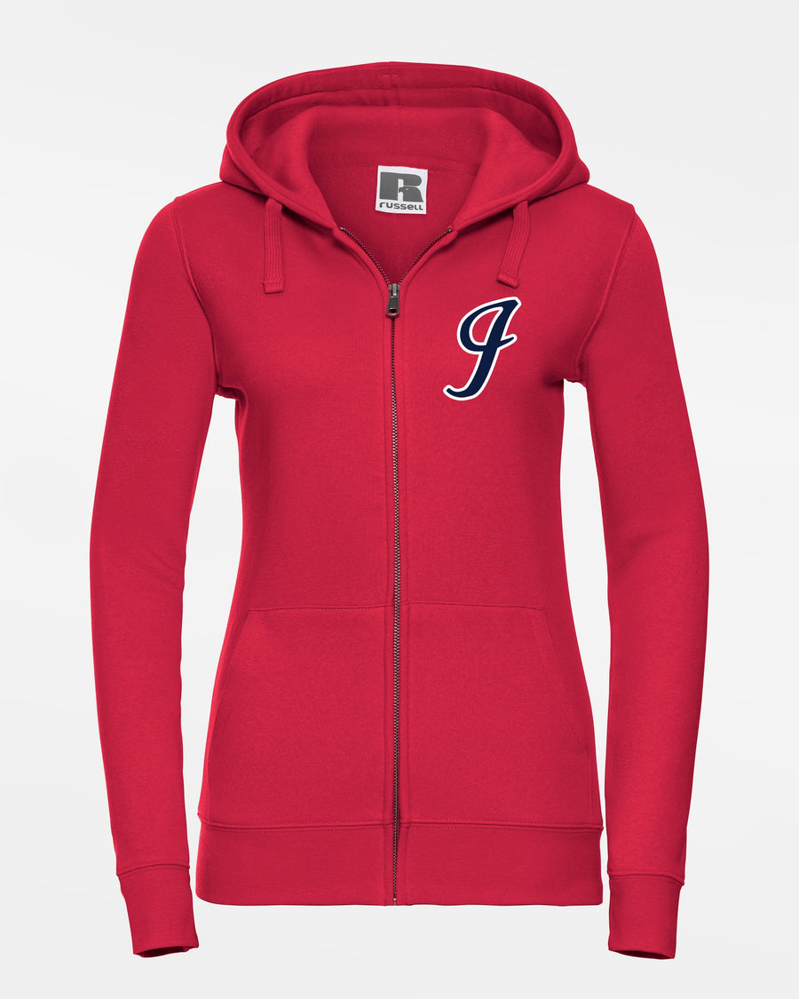 Russell Premium Ladies Heavy Zip-Hoodie "Gauting Indians", Logo, rot-DIAMOND PRIDE
