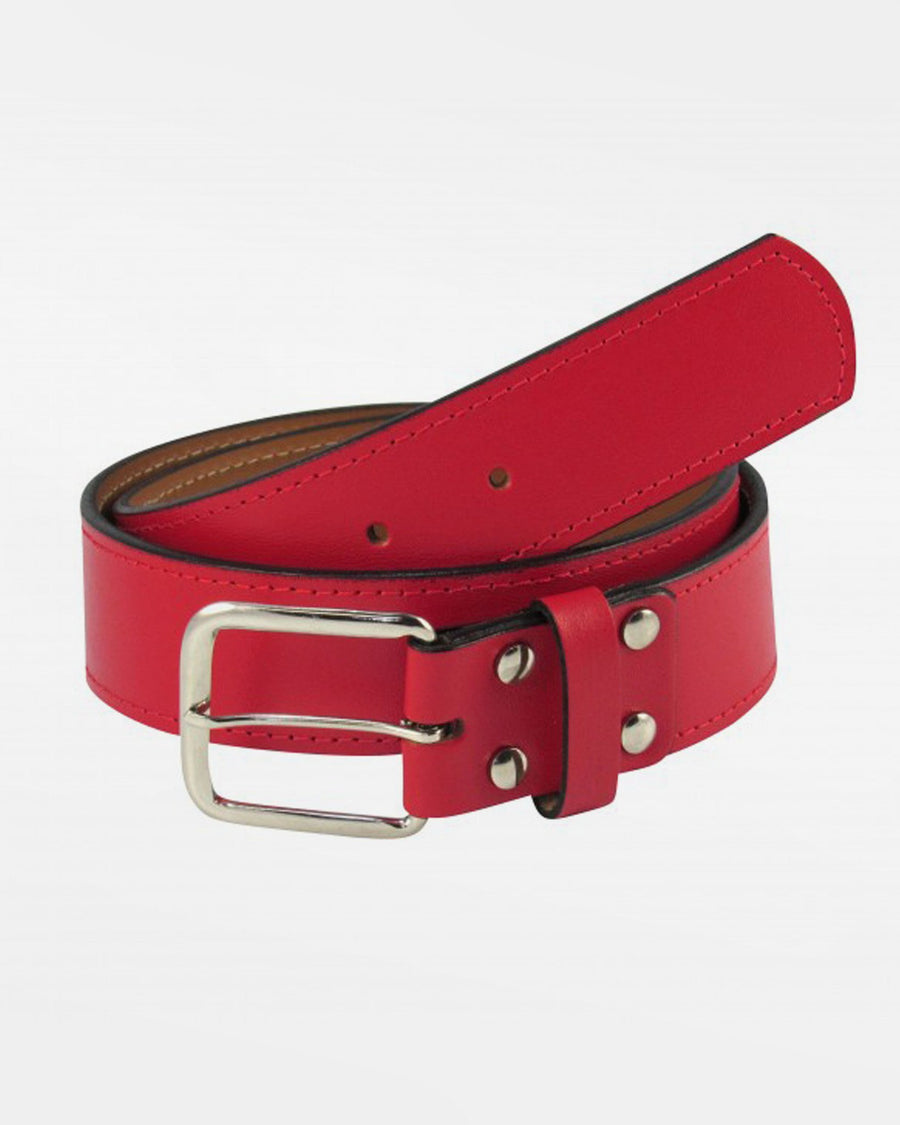 TCK Baseball Gürtel "Adult", Leder, rot-DIAMOND PRIDE