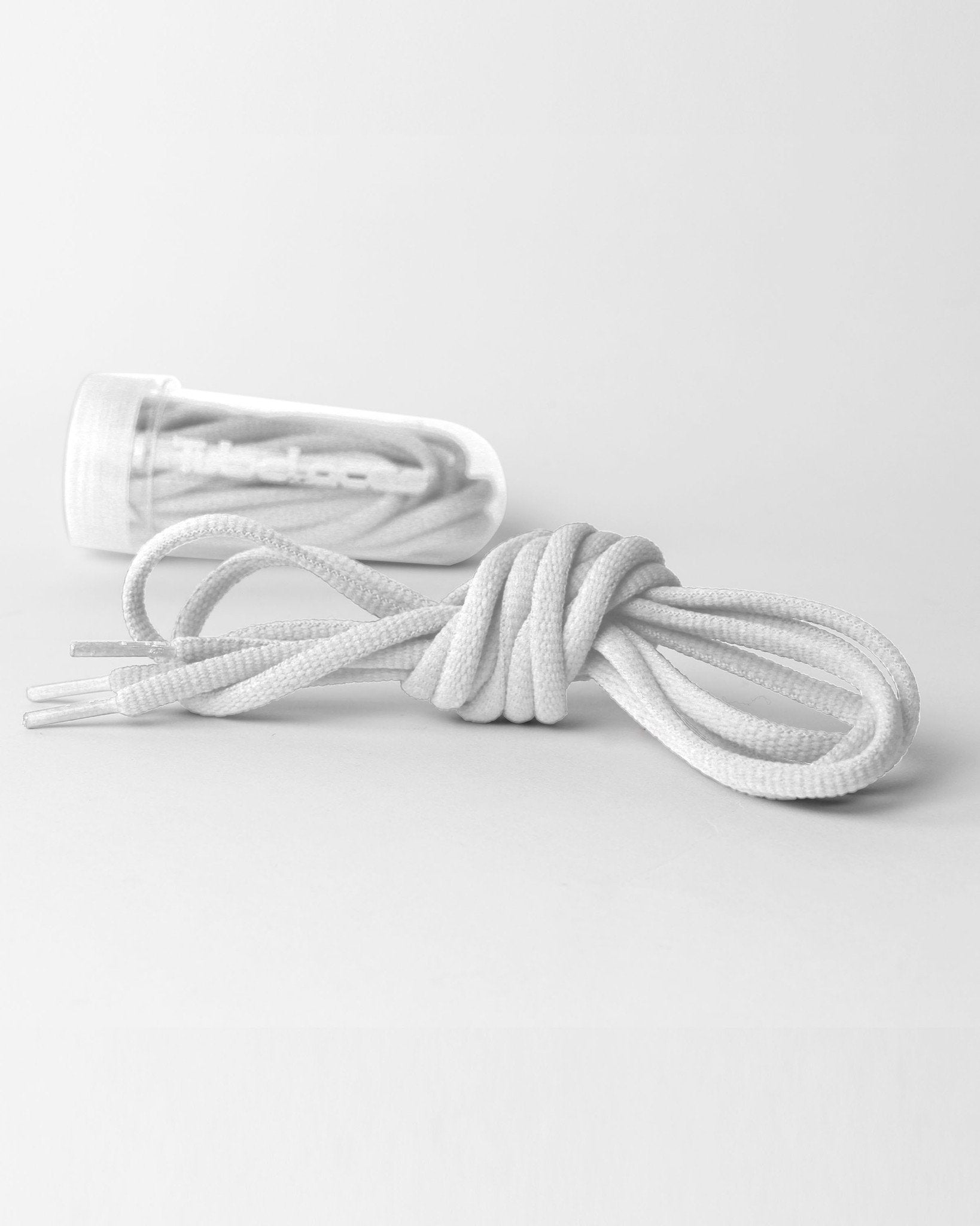 Tube Laces Padded, 130cm, weiss-DIAMOND PRIDE