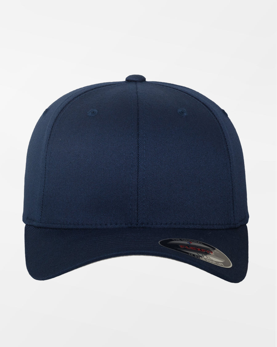 Yupoong Flexfit Combed Wool Cap, navy blau - incl. white 3D - Embroidery "OWB"-DIAMOND PRIDE