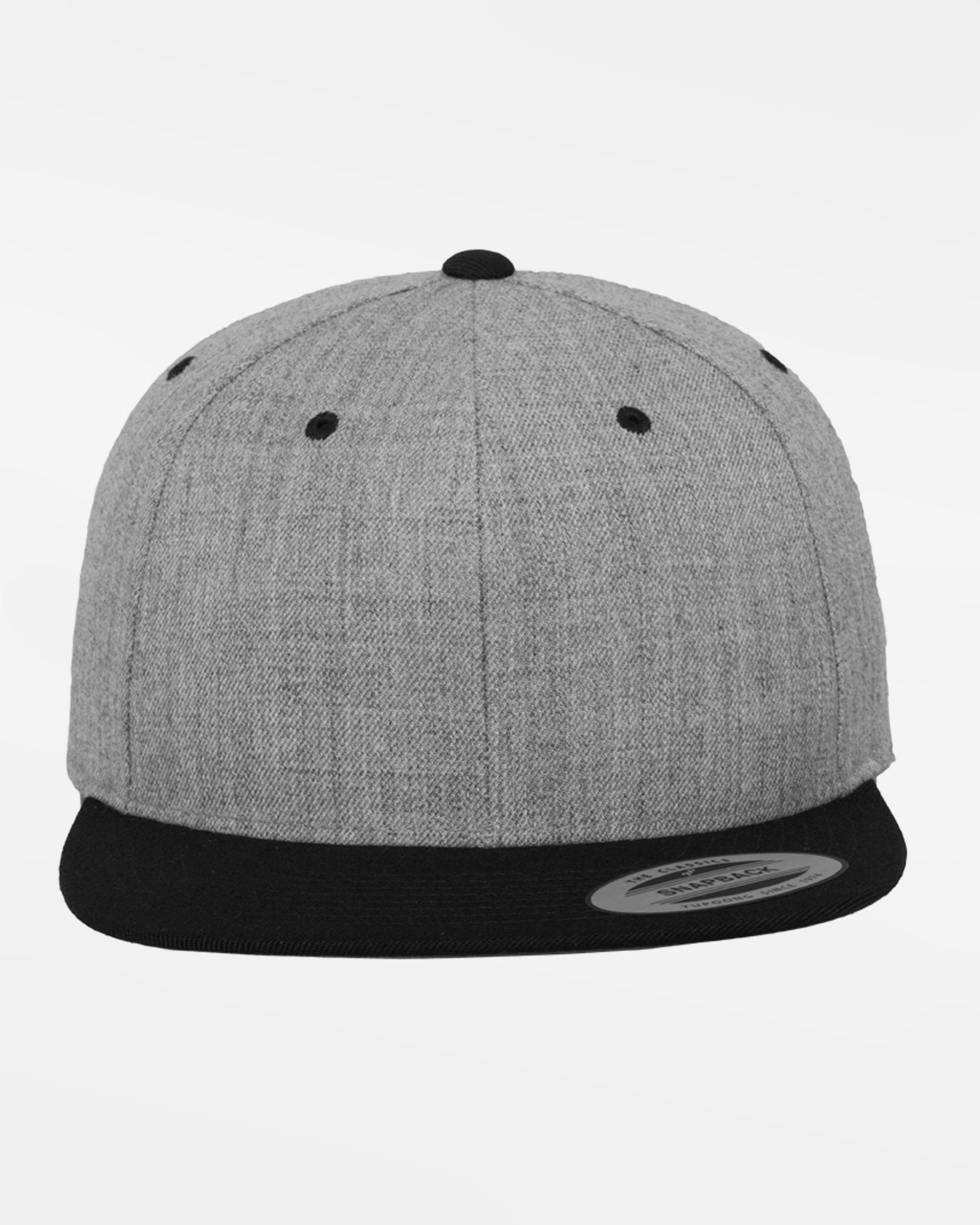 Yupoong Snapback Cap 2-Tone, heather grau-schwarz-DIAMOND PRIDE
