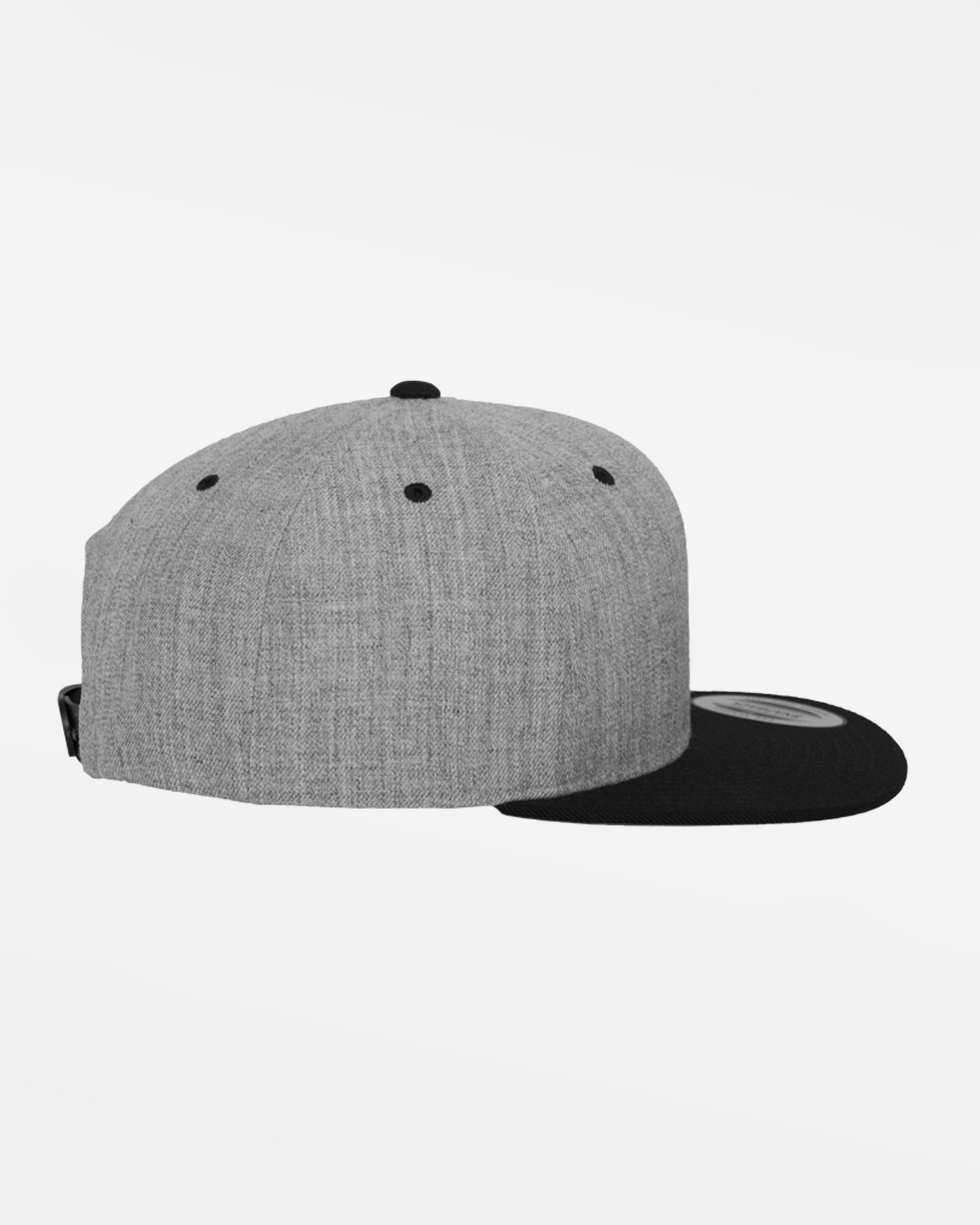 Yupoong Snapback Cap 2-Tone, heather grau-schwarz-DIAMOND PRIDE