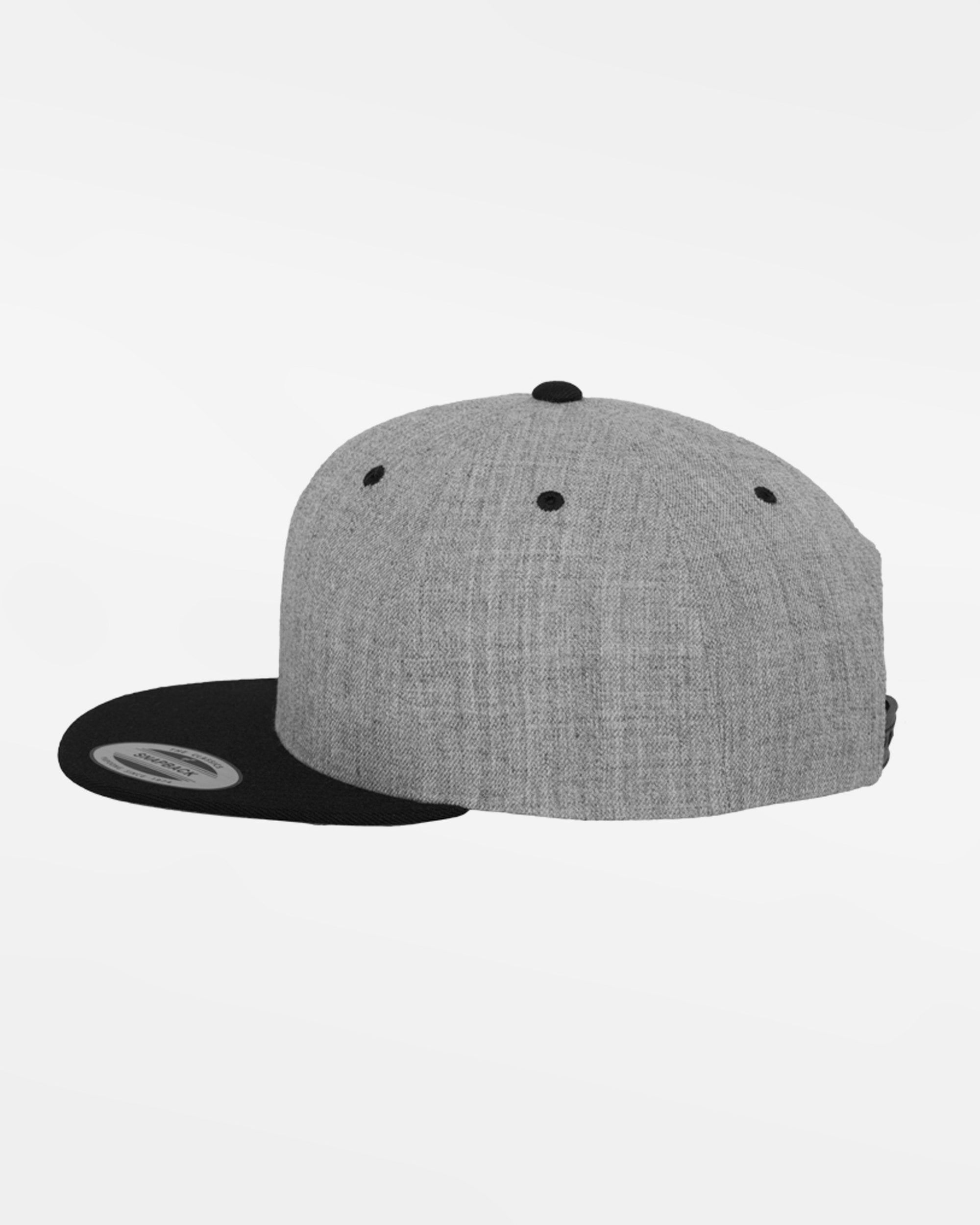 Yupoong Snapback Cap 2-Tone, heather grau-schwarz-DIAMOND PRIDE