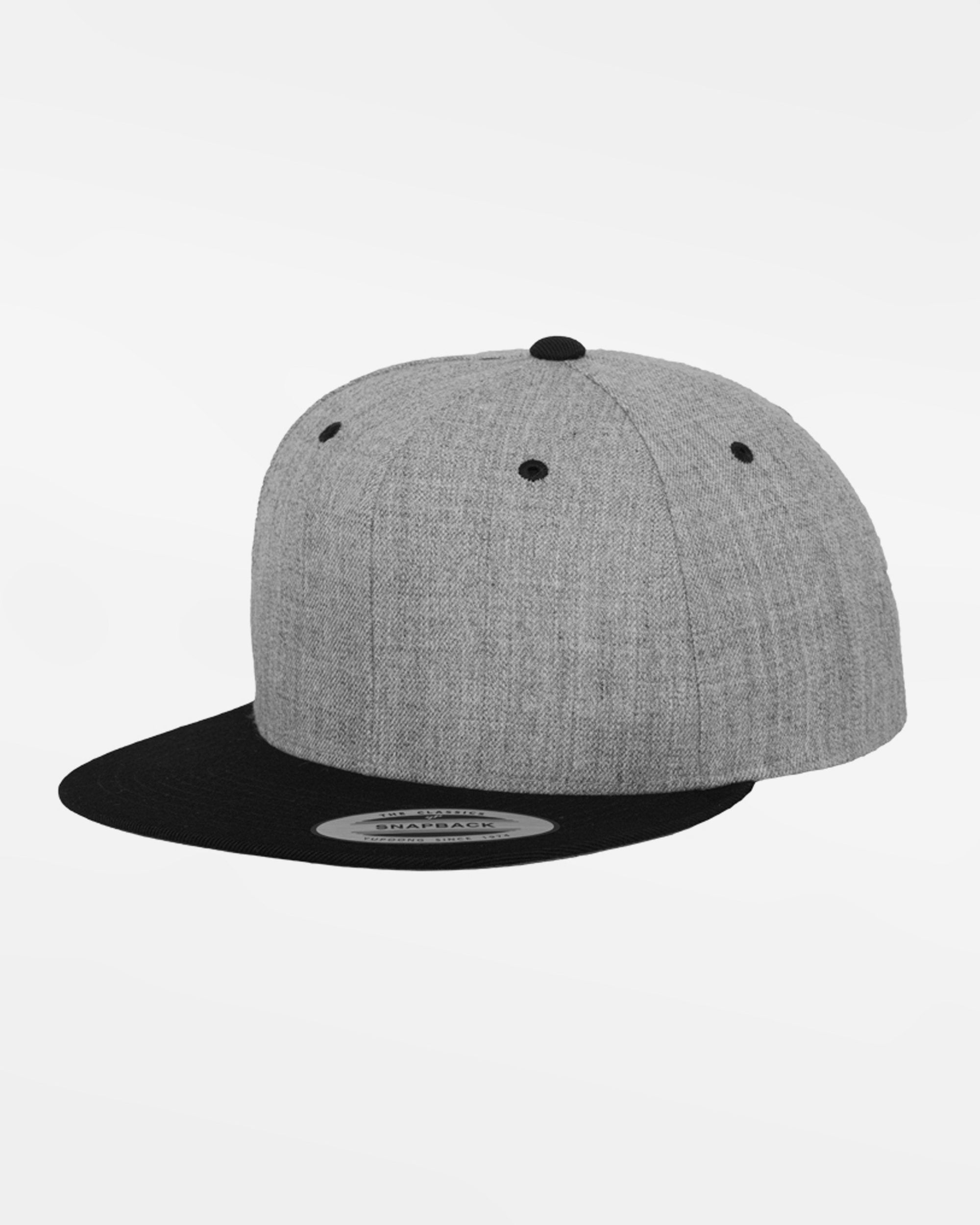 Yupoong Snapback Cap 2-Tone, heather grau-schwarz-DIAMOND PRIDE