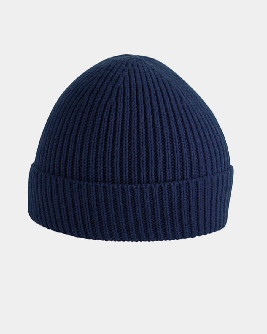 Diamond Pride Basic Knit-Ribbed Beanie, navy blau-DIAMOND PRIDE