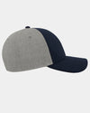 Diamond Pride Premium Contrast Snapback Cap, heather grau-navy blau-DIAMOND PRIDE