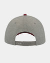 Diamond Pride Premium Contrast Snapback Cap, heather grau-weinrot-DIAMOND PRIDE