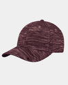 Diamond Pride Streaked Heather Curved Snapback Cap, heather-maroon rot-DIAMOND PRIDE