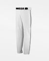 Russell Athletic Kids Piped Baseball Pant "Open Bottom", Weiss/Schwarz-DIAMOND PRIDE
