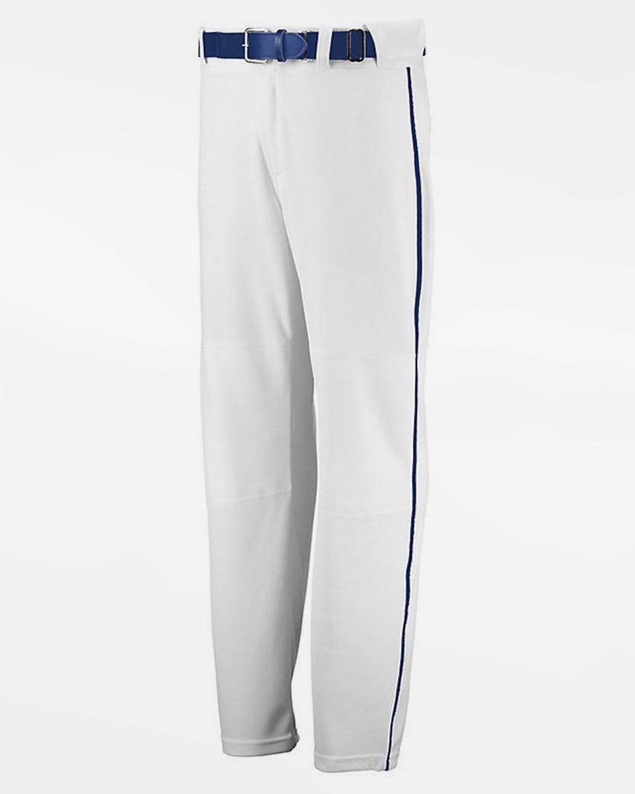 Russell Athletic Piped Baseball Pant "Open Bottom", Weiss/Royal Blau-DIAMOND PRIDE