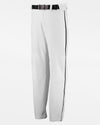 Russell Athletic Piped Baseball Pant "Open Bottom", Weiss/Schwarz-DIAMOND PRIDE
