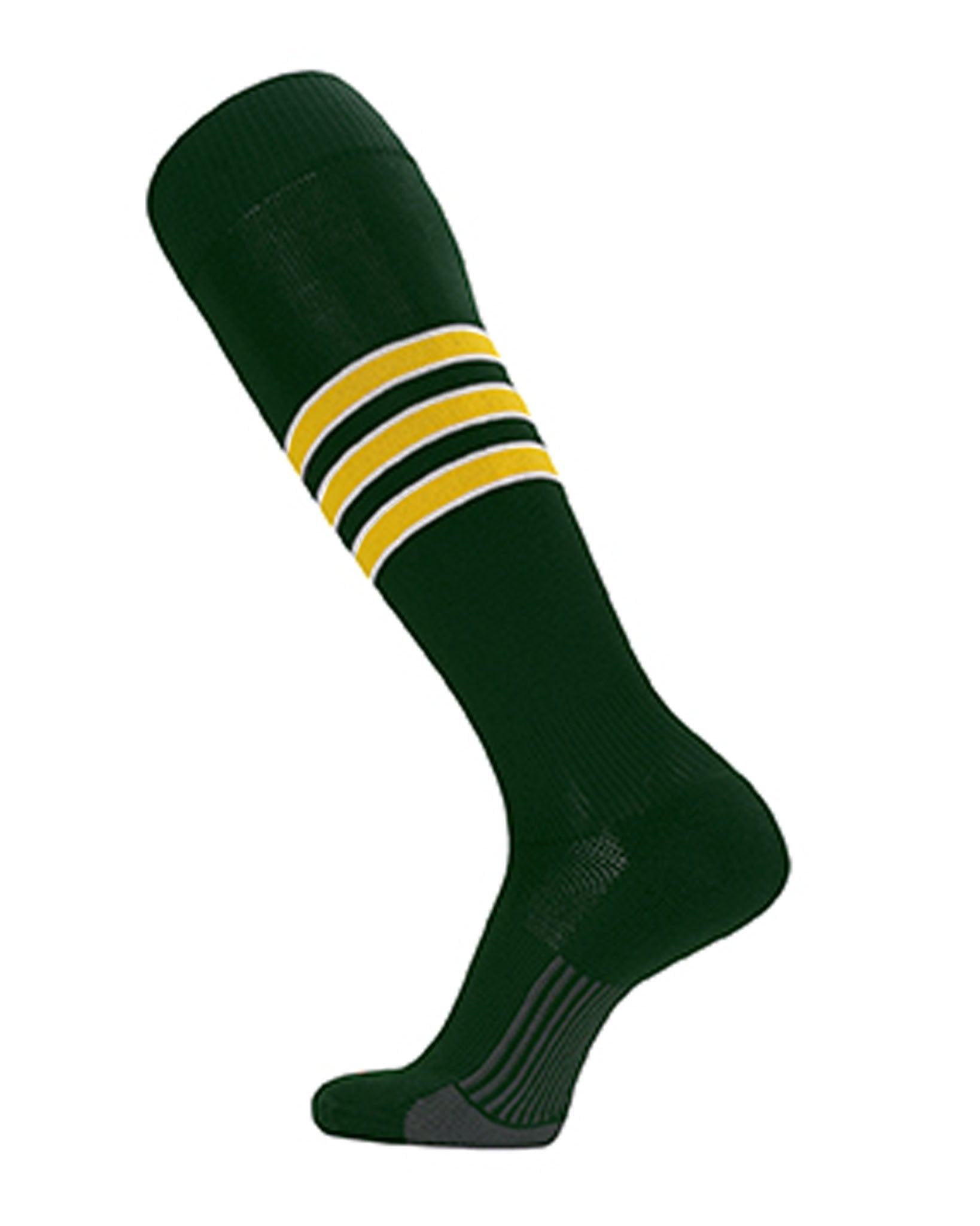 TCK Striped ProSocks, dunkelgrün-weiss-gelb-DIAMOND PRIDE