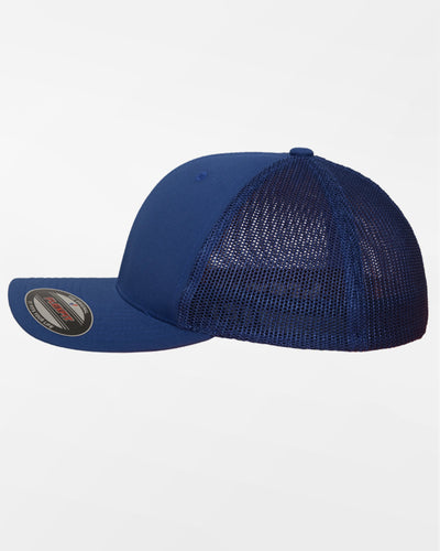 Yupoong Flexfit Mesh Trucker Cap, royal blau-DIAMOND PRIDE