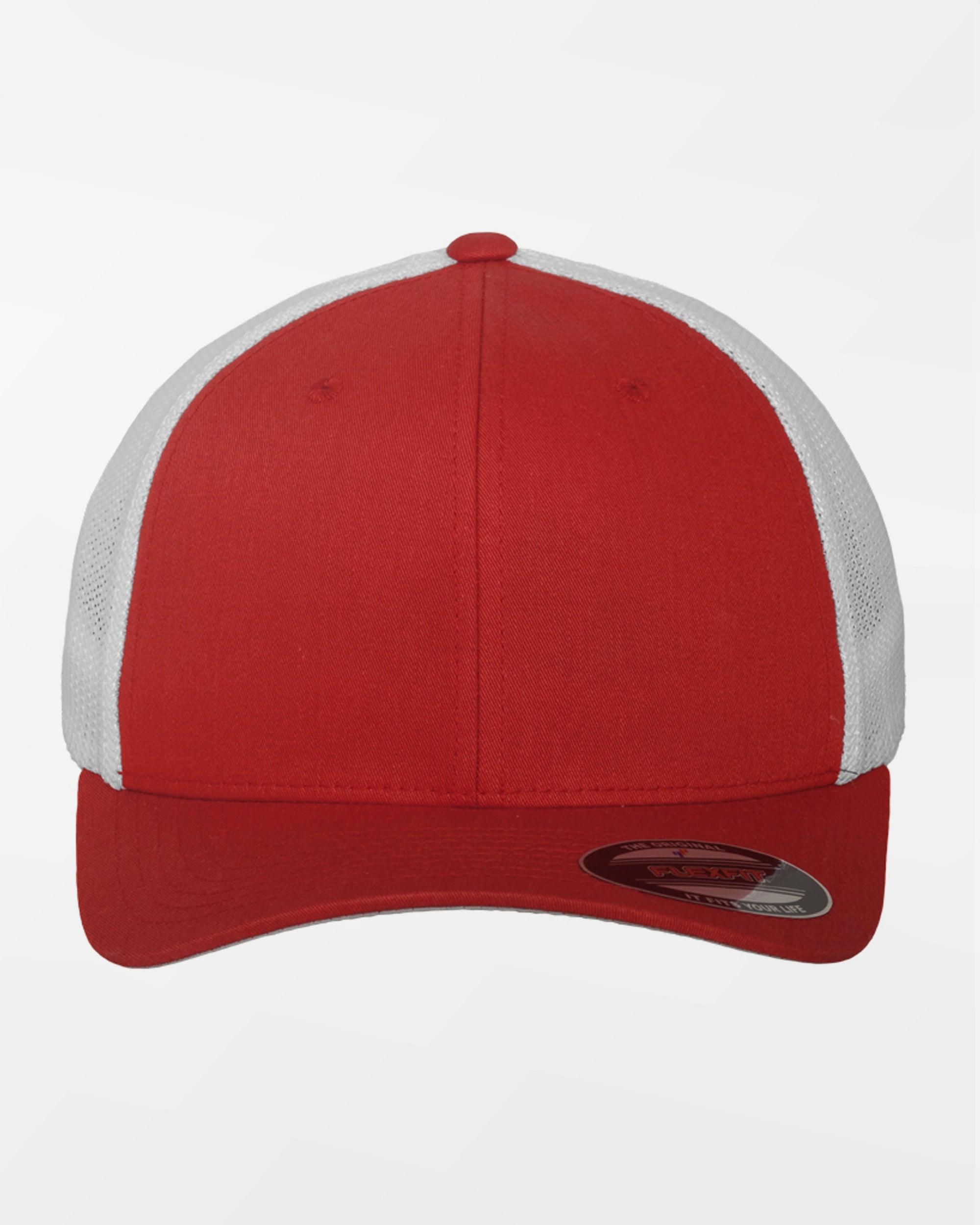 Yupoong Flexfit Mesh Trucker Cap, weiss-rot-DIAMOND PRIDE