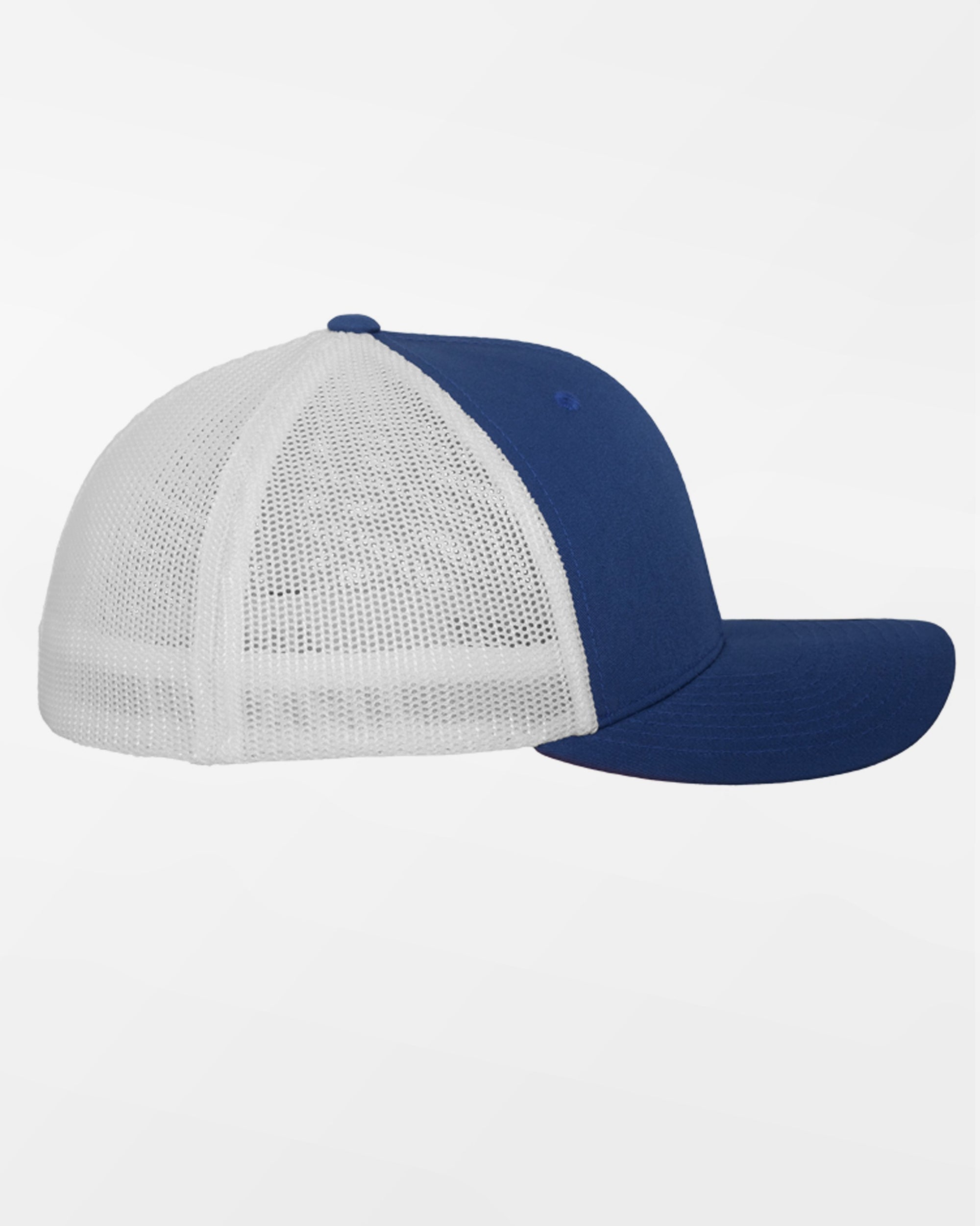 Yupoong Flexfit Mesh Trucker Cap, weiss-royal blau-DIAMOND PRIDE