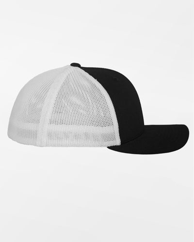 Yupoong Flexfit Mesh Trucker Cap, weiss-schwarz-DIAMOND PRIDE