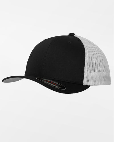 Yupoong Flexfit Mesh Trucker Cap, weiss-schwarz-DIAMOND PRIDE