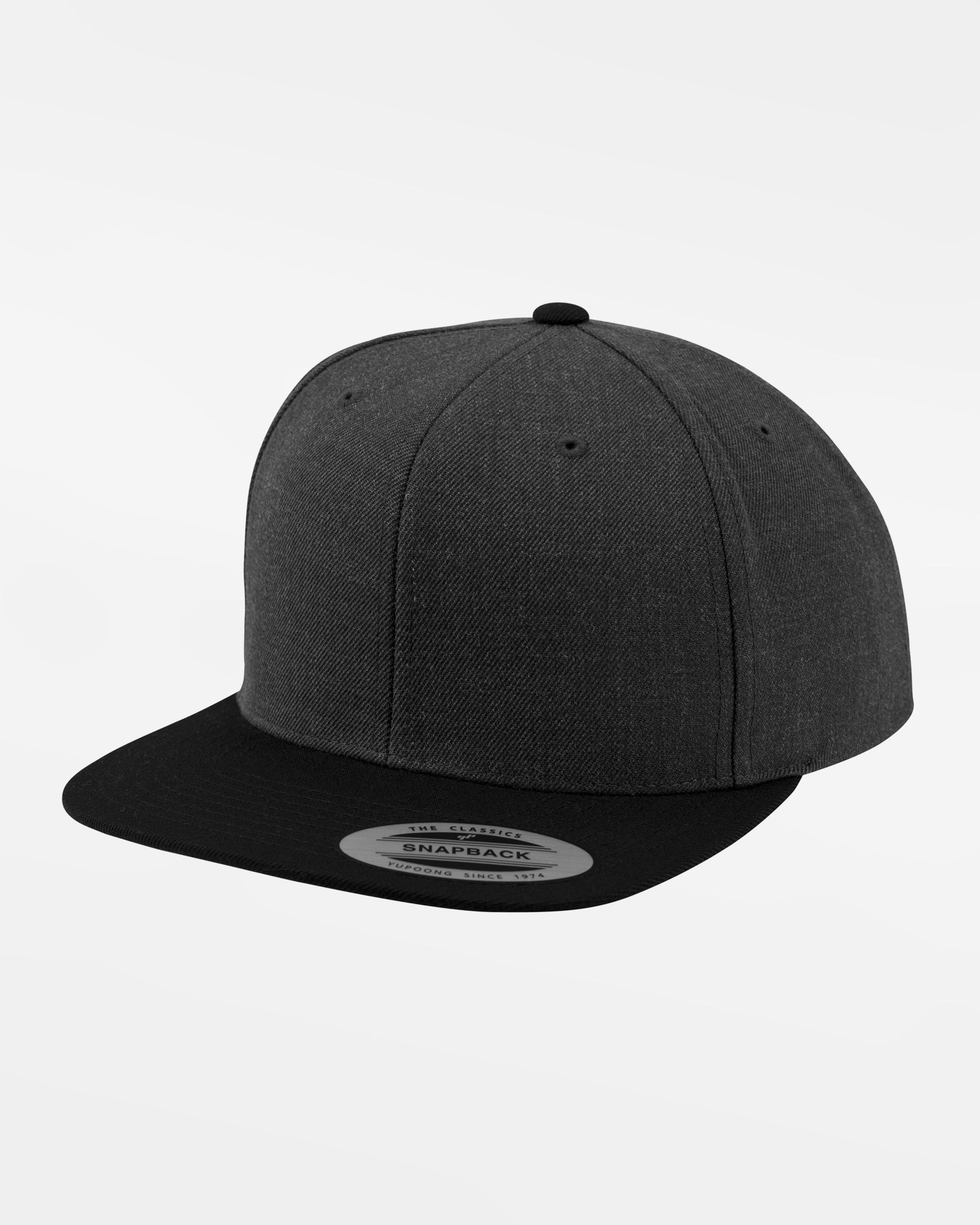 Yupoong Snapback Cap 2-Tone, heather dunkelgrau-schwarz-DIAMOND PRIDE