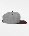 Yupoong Snapback Cap 2-Tone, heather grau-maroon rot-DIAMOND PRIDE