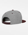 Yupoong Snapback Cap 2-Tone, heather grau-maroon rot-DIAMOND PRIDE