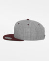 Yupoong Snapback Cap 2-Tone, heather grau-maroon rot-DIAMOND PRIDE