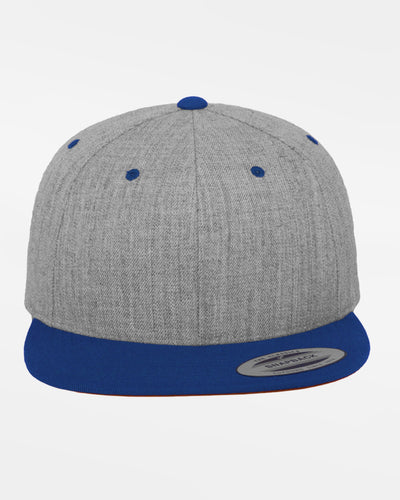 Yupoong Snapback Cap 2-Tone, heather grau-royal blau-DIAMOND PRIDE