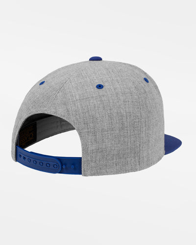 Yupoong Snapback Cap 2-Tone, heather grau-royal blau-DIAMOND PRIDE