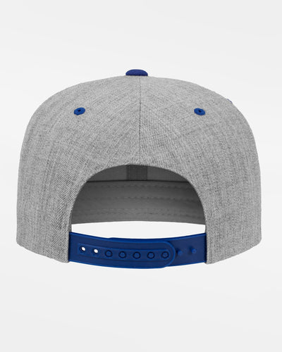 Yupoong Snapback Cap 2-Tone, heather grau-royal blau-DIAMOND PRIDE