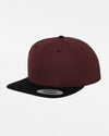 Yupoong Snapback Cap 2-Tone, maroon rot-schwarz-DIAMOND PRIDE