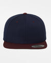 Yupoong Snapback Cap 2-Tone, navy blau-maroon rot-DIAMOND PRIDE