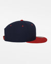 Yupoong Snapback Cap 2-Tone, navy blau-rot-DIAMOND PRIDE