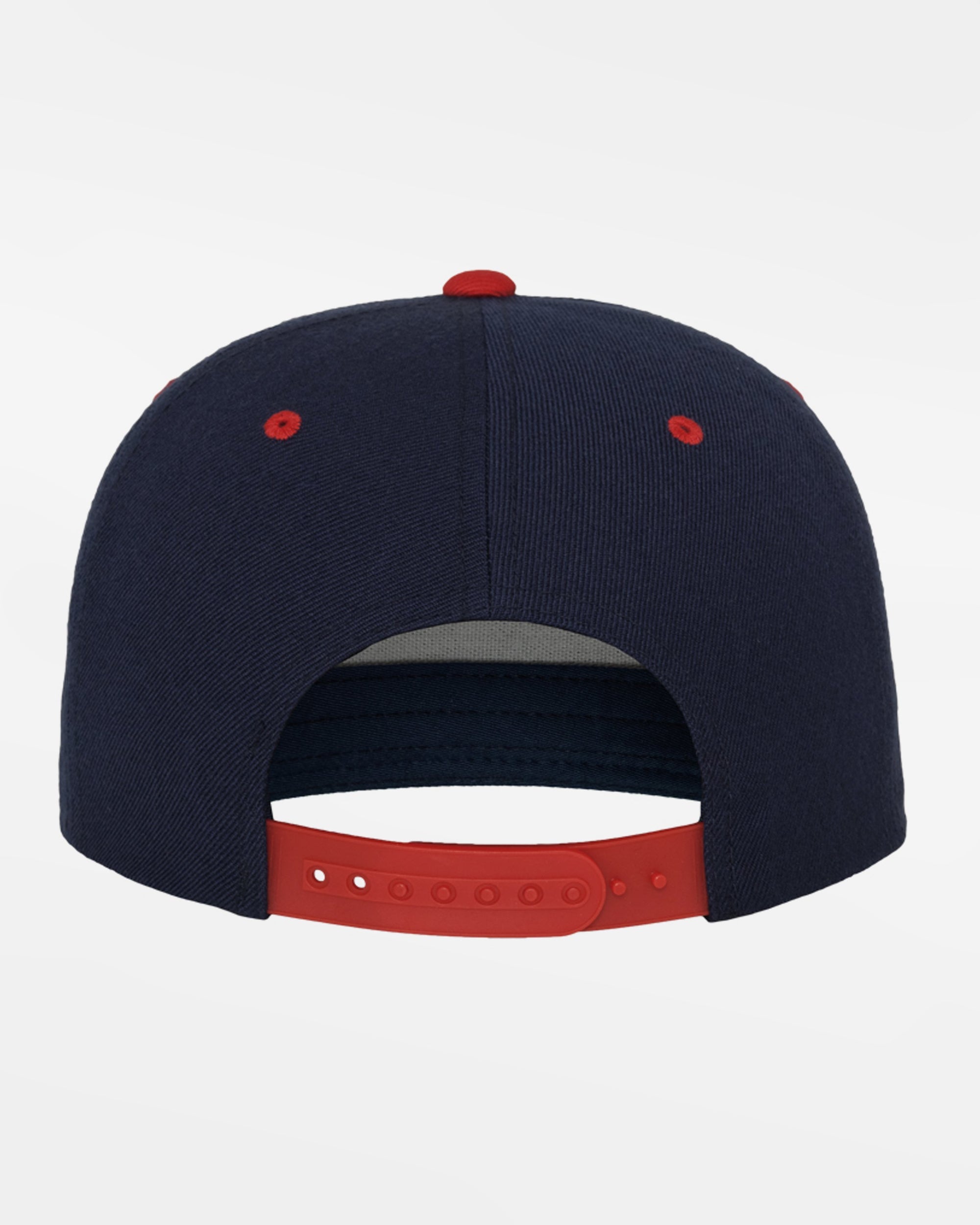 Yupoong Snapback Cap 2-Tone, navy blau-rot-DIAMOND PRIDE