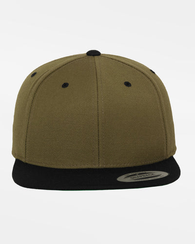 Yupoong Snapback Cap 2-Tone, olivgrün-schwarz-DIAMOND PRIDE