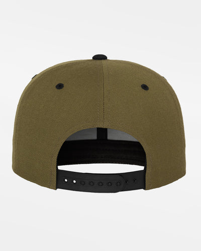 Yupoong Snapback Cap 2-Tone, olivgrün-schwarz-DIAMOND PRIDE