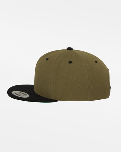 Yupoong Snapback Cap 2-Tone, olivgrün-schwarz-DIAMOND PRIDE