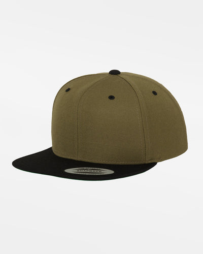 Yupoong Snapback Cap 2-Tone, olivgrün-schwarz-DIAMOND PRIDE