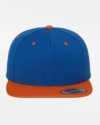 Yupoong Snapback Cap 2-Tone, royal blau-orange-DIAMOND PRIDE