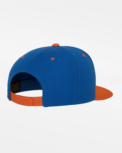 Yupoong Snapback Cap 2-Tone, royal blau-orange-DIAMOND PRIDE