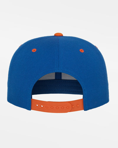 Yupoong Snapback Cap 2-Tone, royal blau-orange-DIAMOND PRIDE