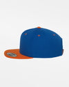 Yupoong Snapback Cap 2-Tone, royal blau-orange-DIAMOND PRIDE